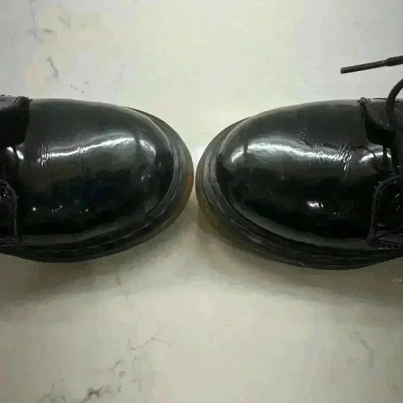 Kid Youth Dr. Marten Patent Leather Black Boots Size: US 4 - Picture 5 of 6